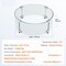Clear Tempered Glass Fire Pit Wind Guard, 6mm Thick with Aluminum Connectors